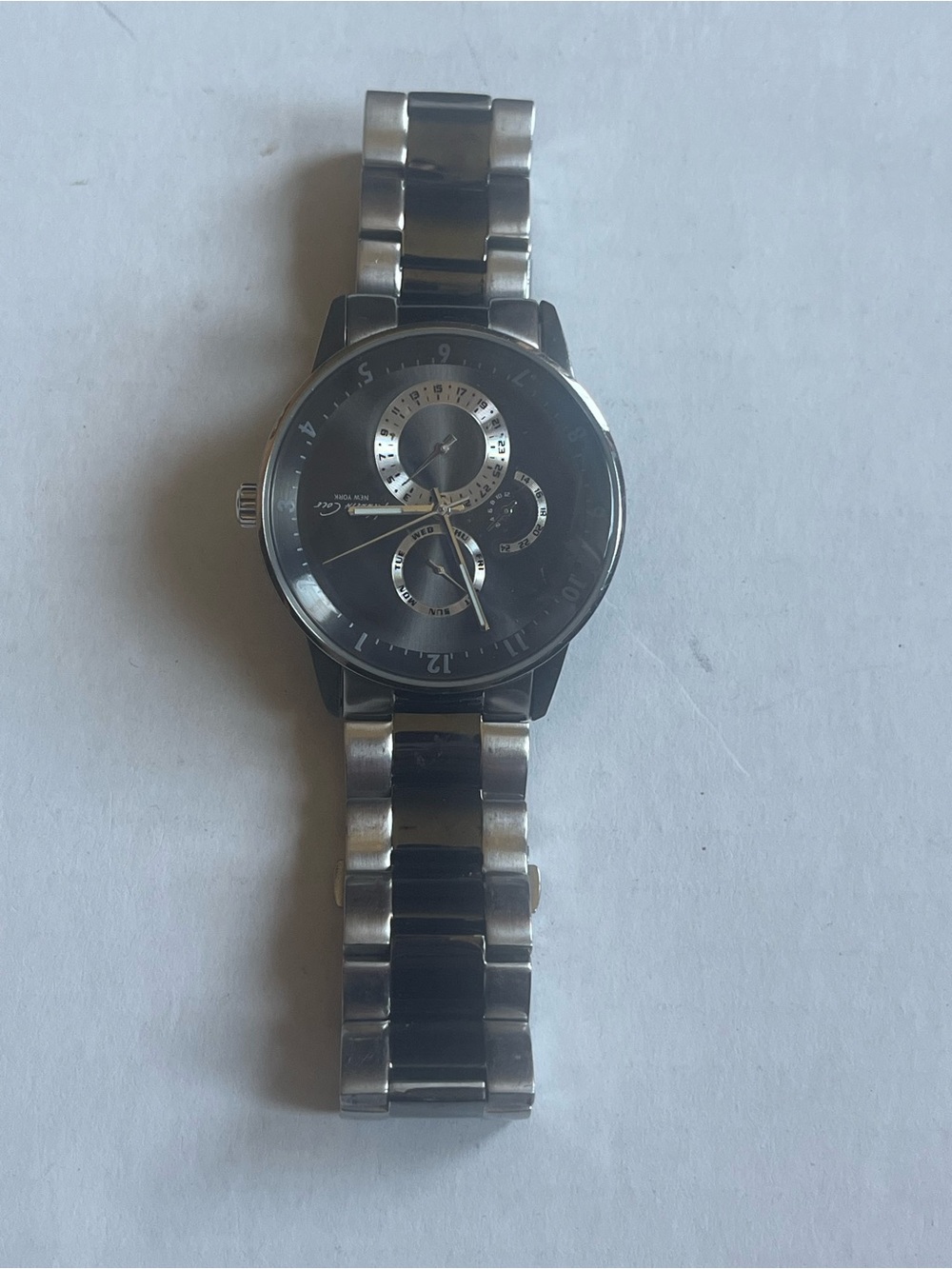 Men's Kenneth Cole  Steel Black Dial Bracelet Watch